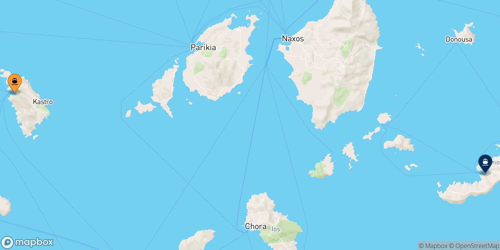 Sifnos Katapola (Amorgos) route map