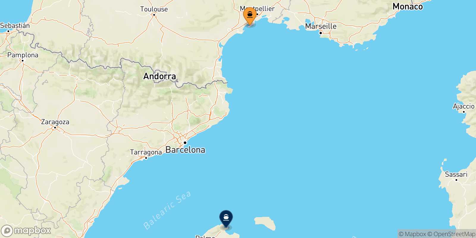 Sete Alcudia (Mallorca) route map