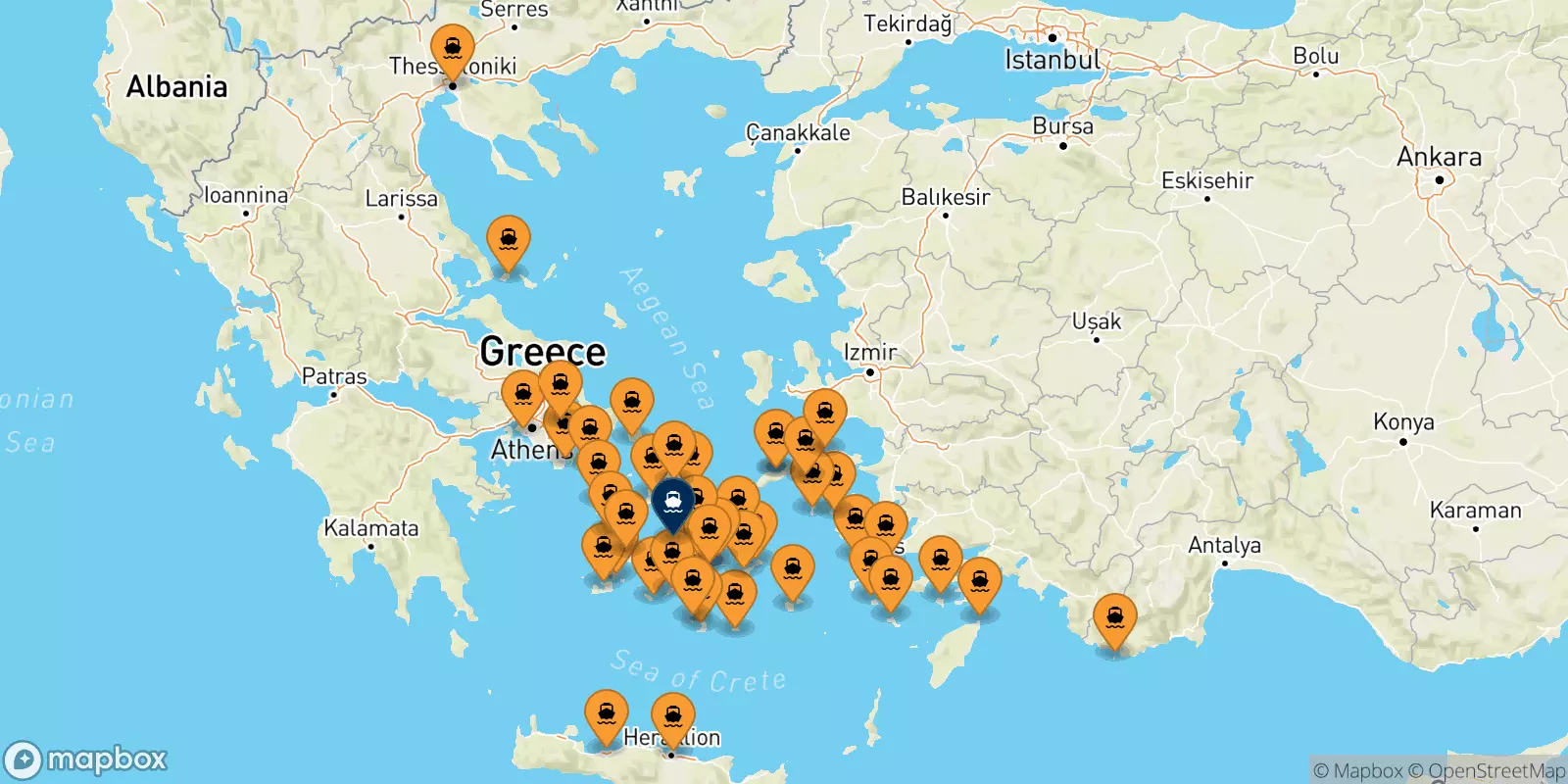 Ferries to Paros