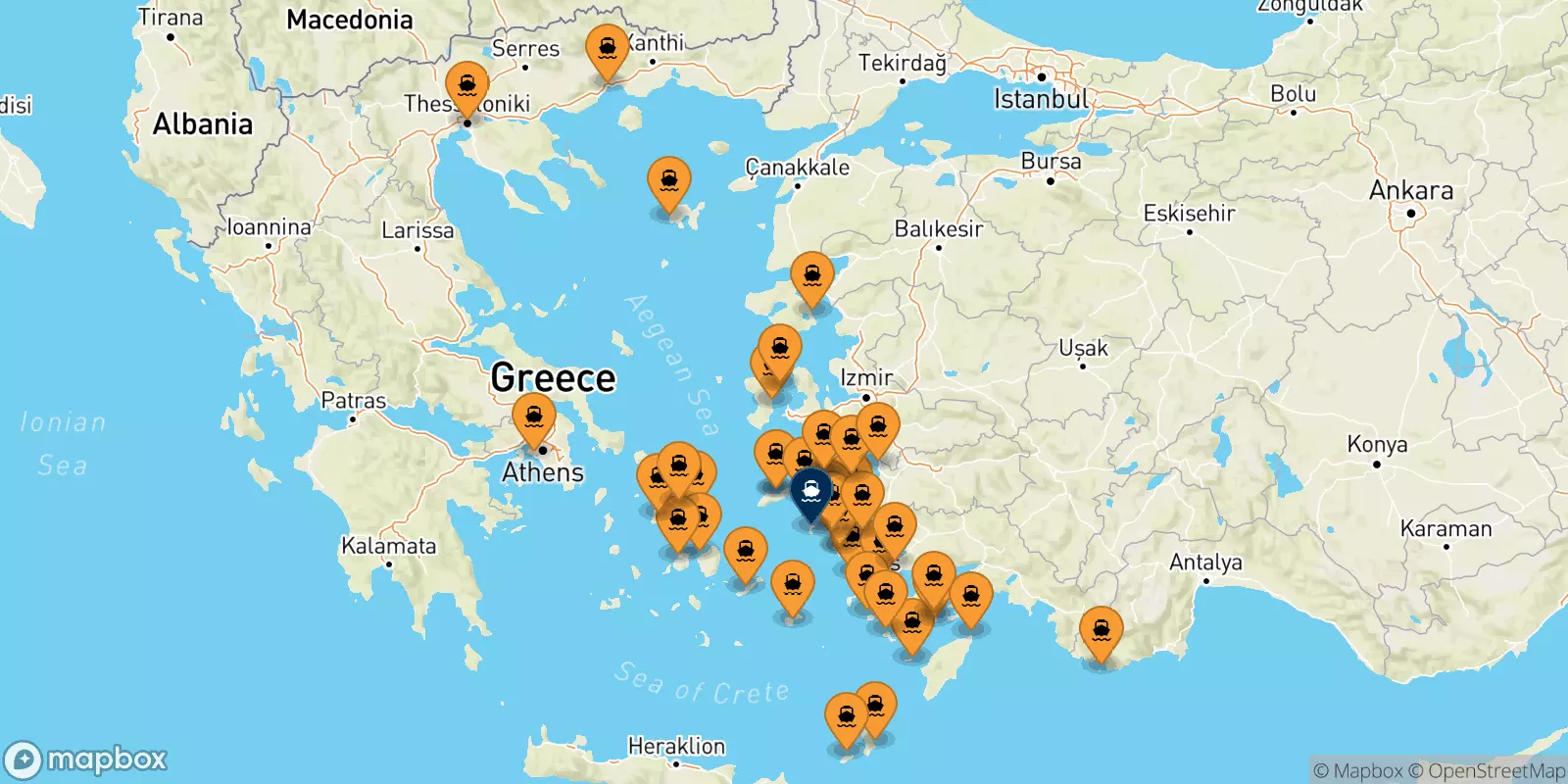 Ferries to Patmos