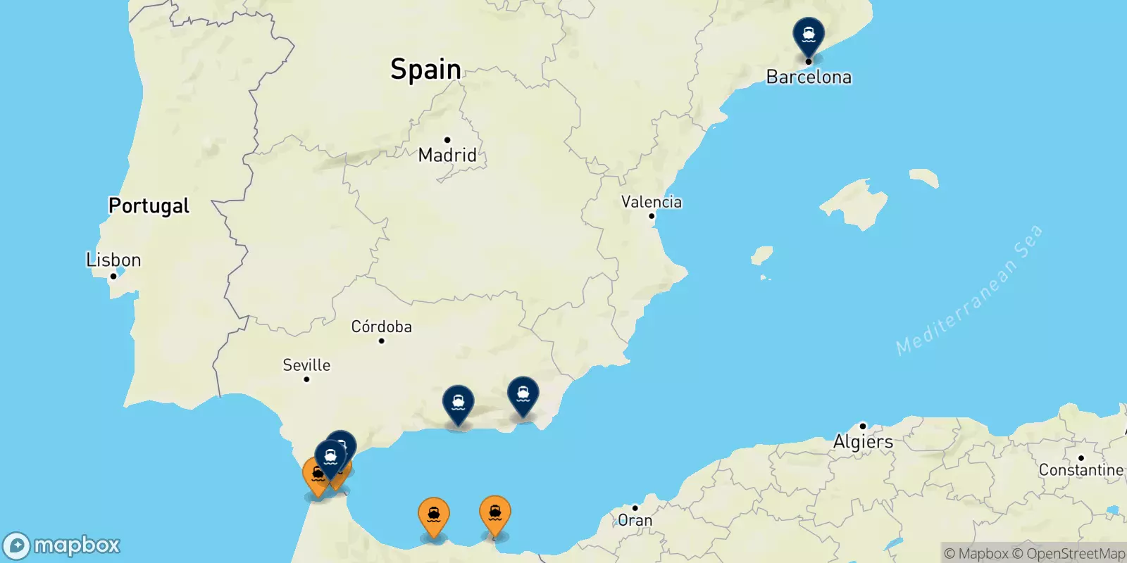 Ferries from Morocco to Spain