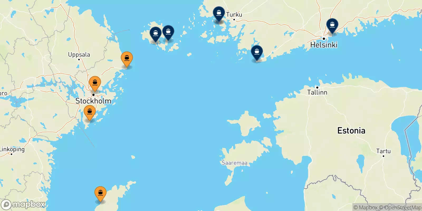 Ferries from Sweden to Finland