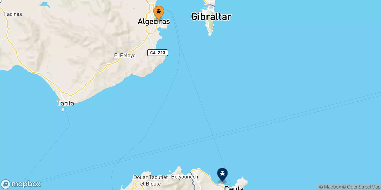 Ferries from Algeciras to Spain