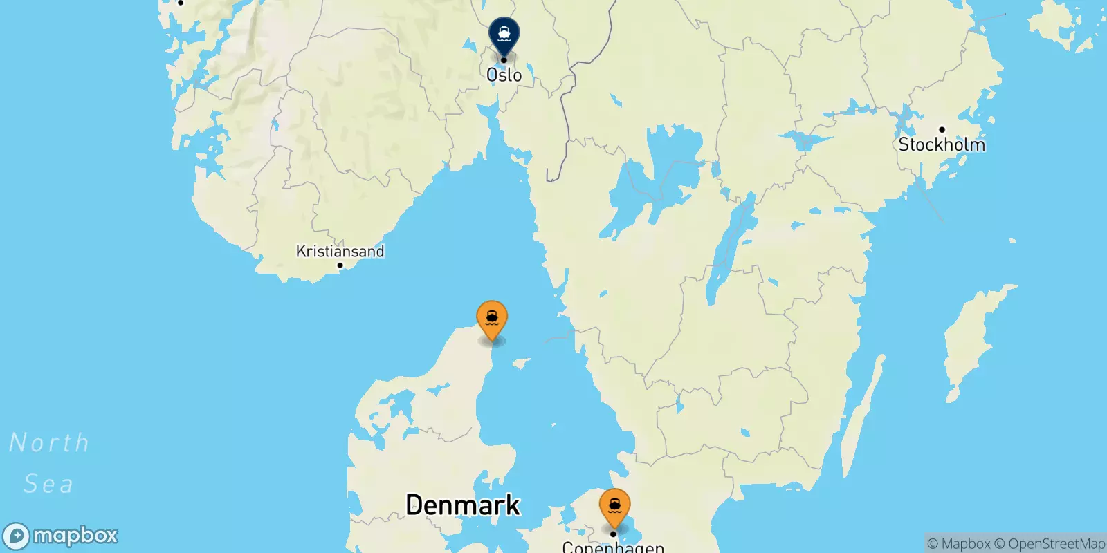 Ferries from Denmark to Oslo