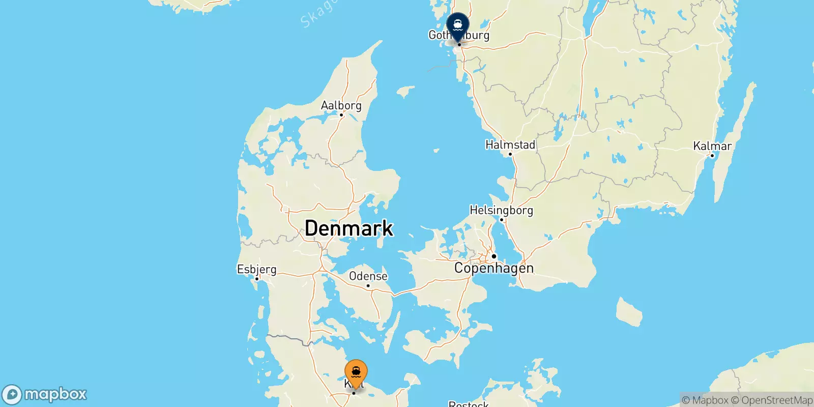 Ferries from Germany to Gothenburg