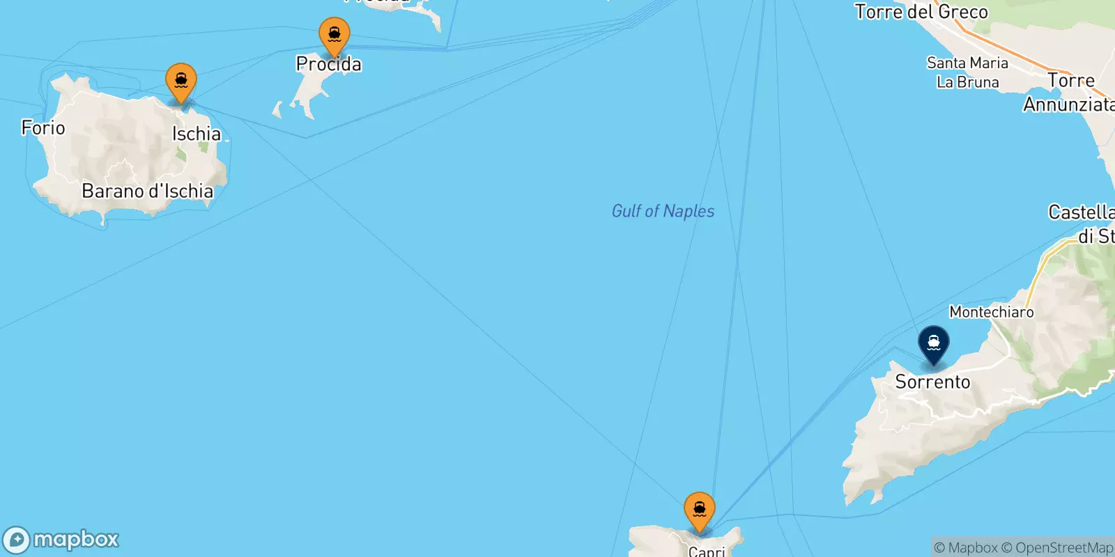 Ferries from Gulf Of Naples to Sorrento