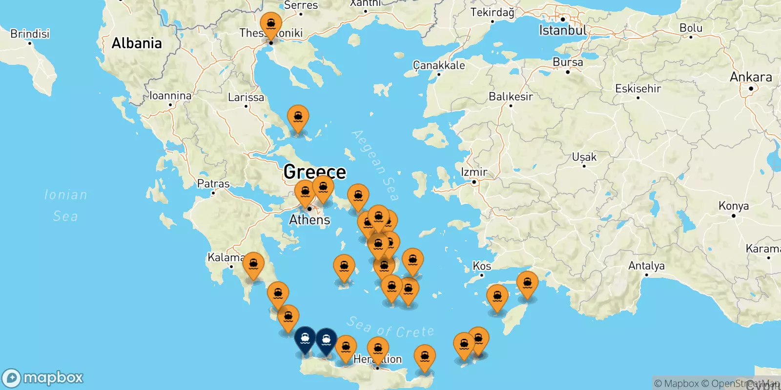 Ferries from Greece to Crete