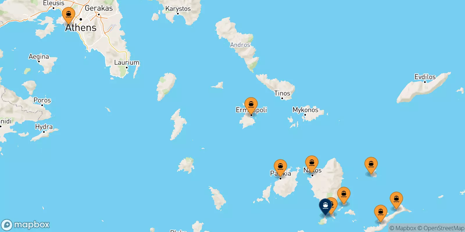 Ferries from Greece to Iraklia