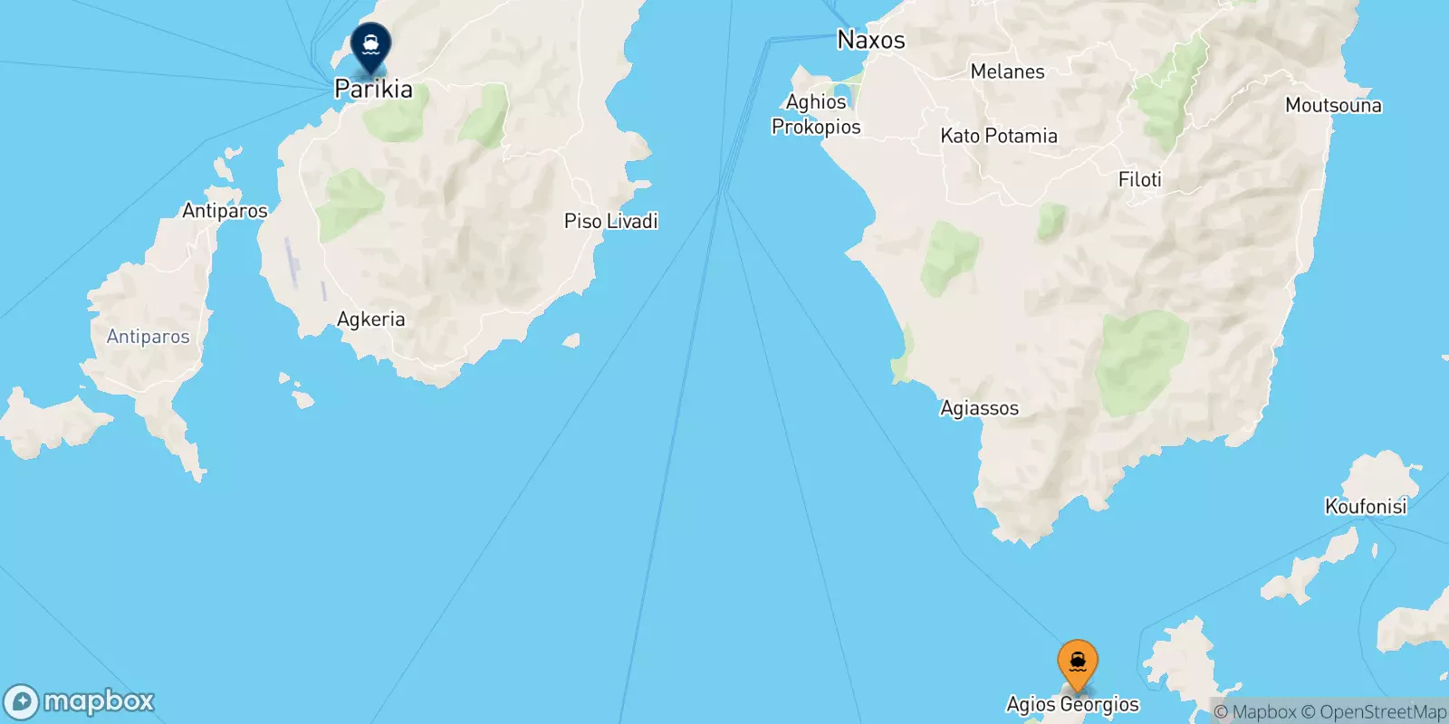 Ferries from Iraklia to Paros