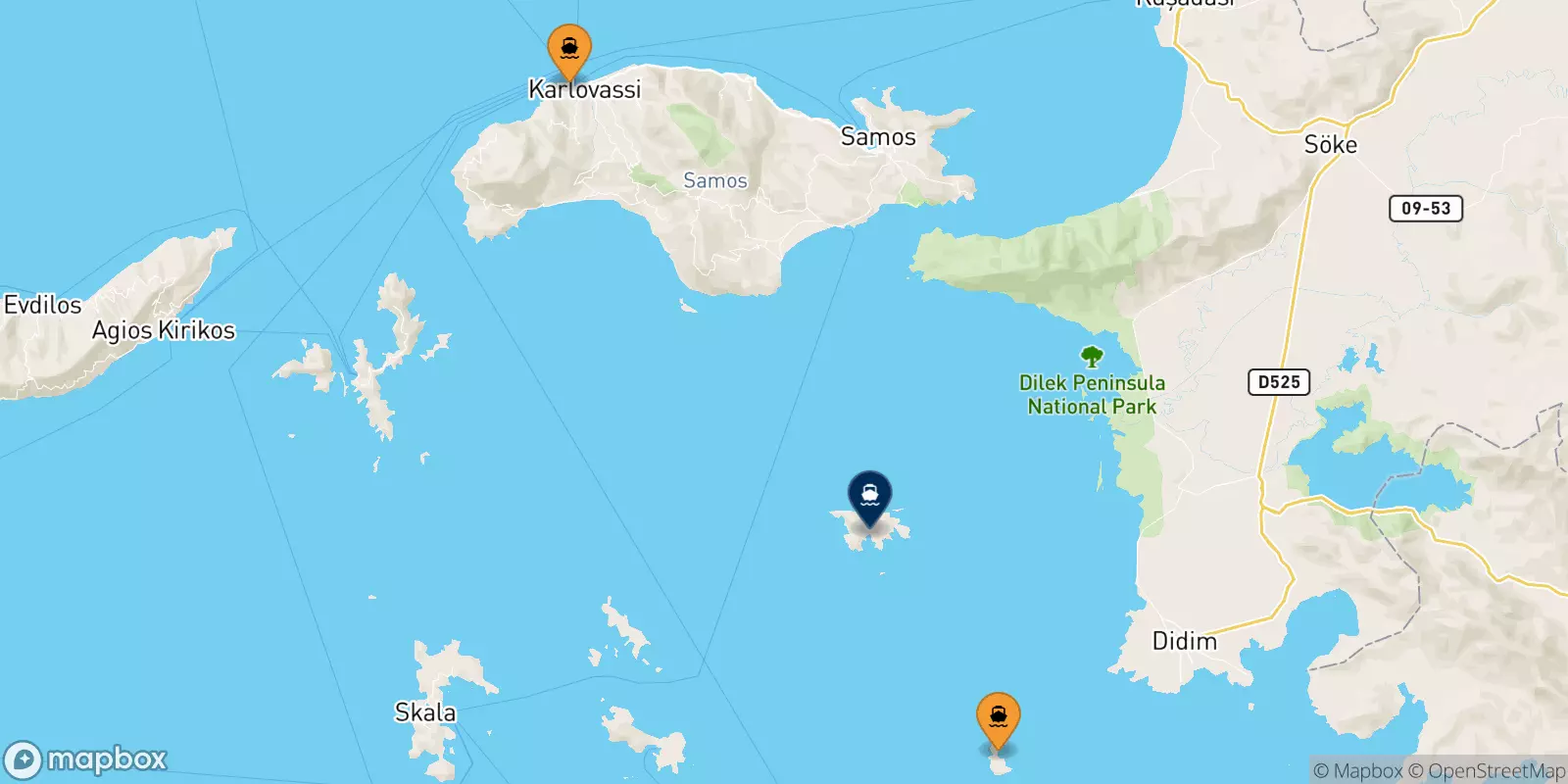 Ferries from the Aegean Islands to Agathonisi