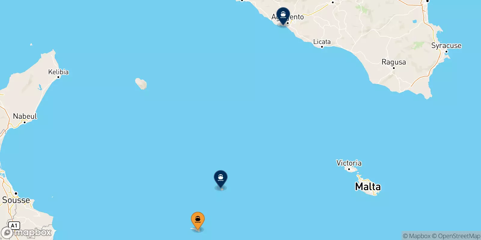 Ferries from Lampedusa to Italy