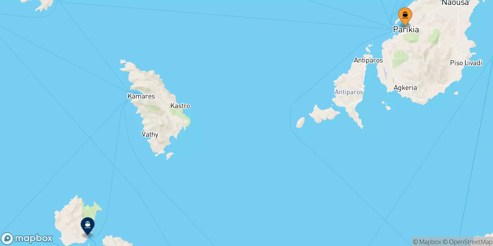 Ferries from Paros to Kimolos