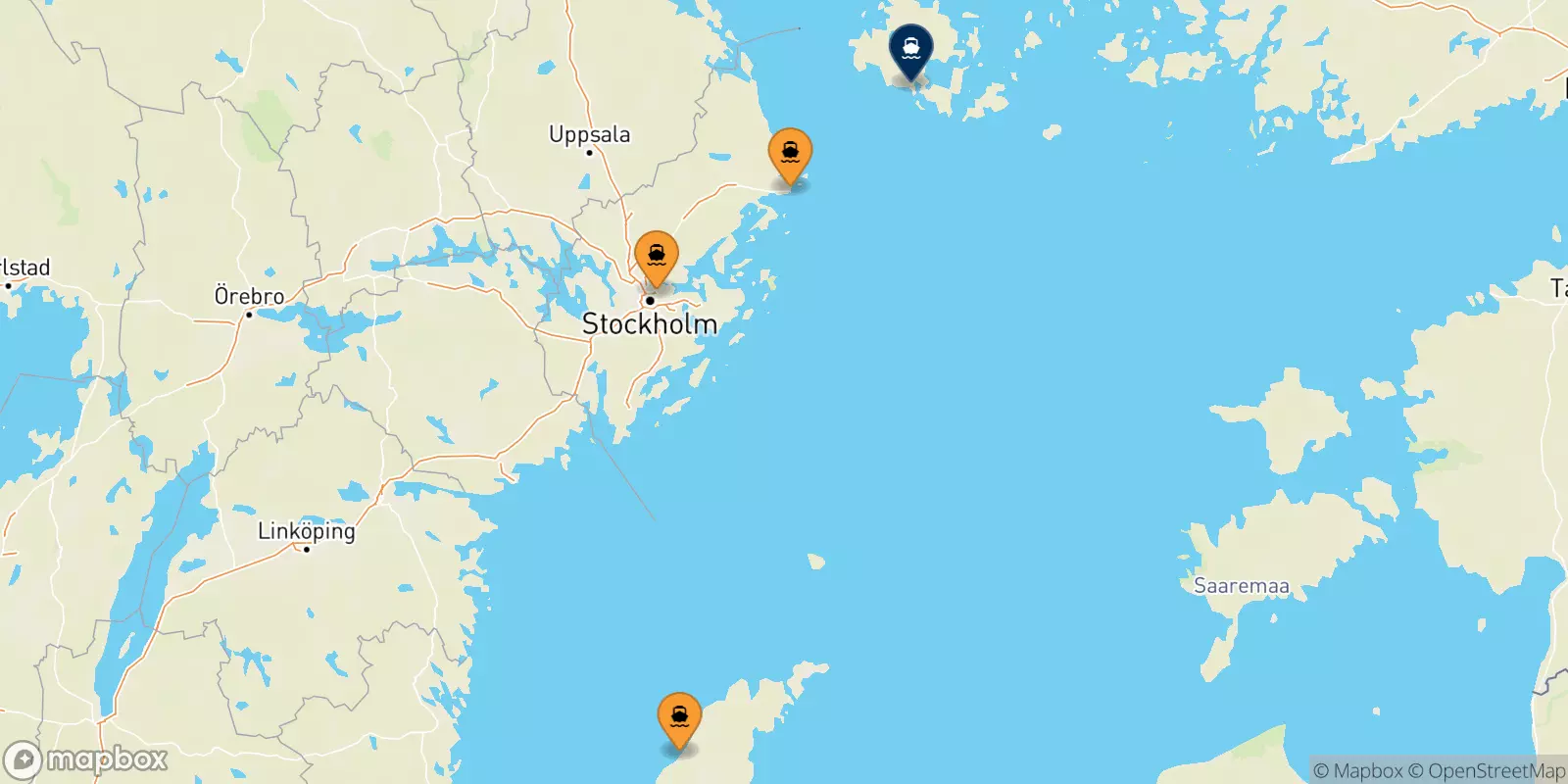 Ferries from Sweden to Mariehamn