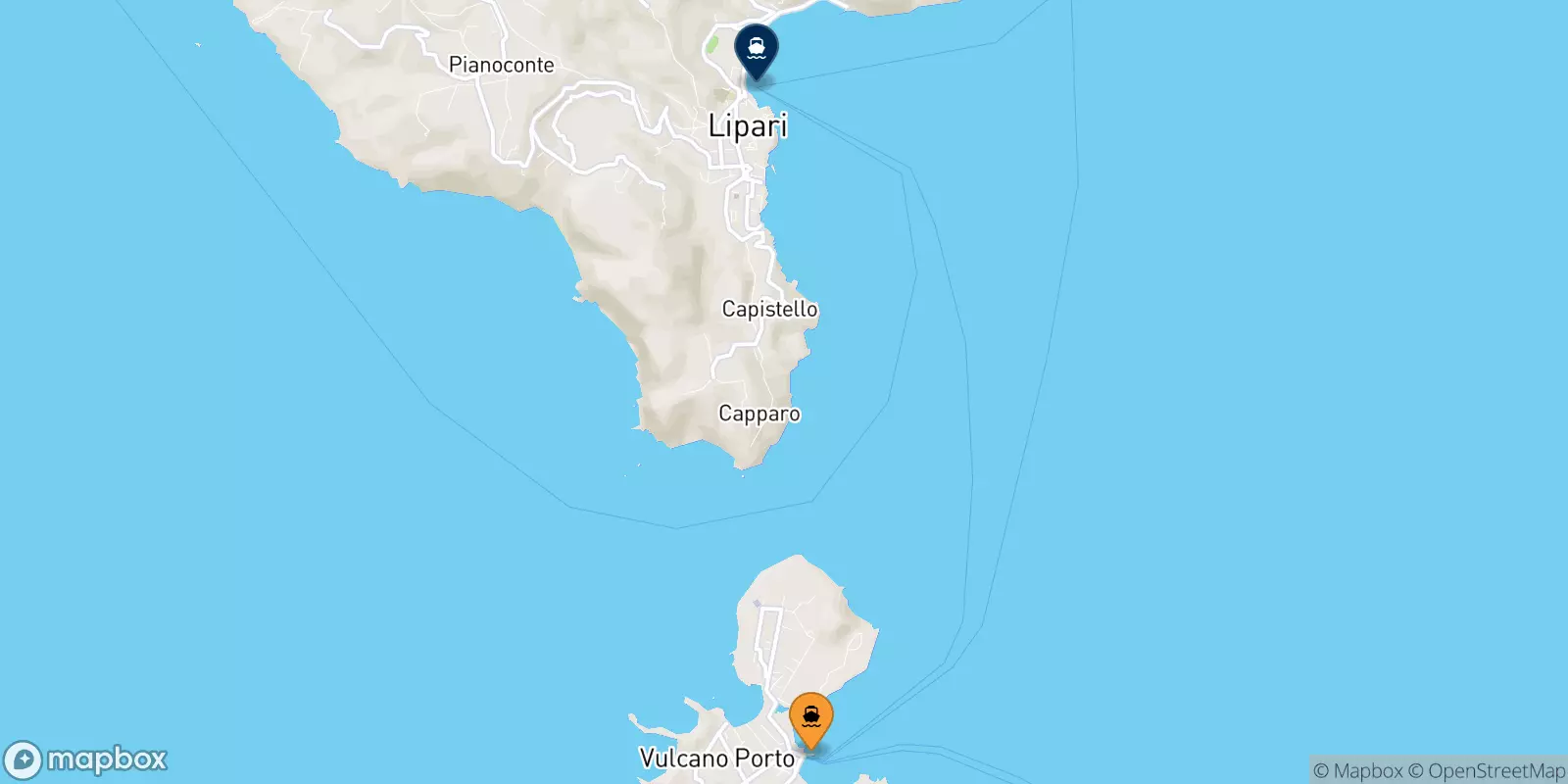 Ferries from Vulcano to Lipari