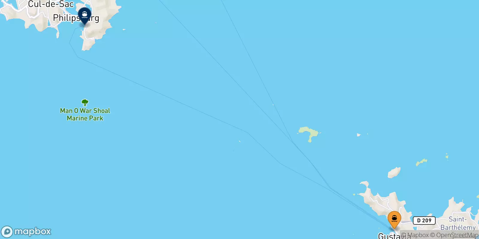 Ferries from France to the Dutch Caribbean