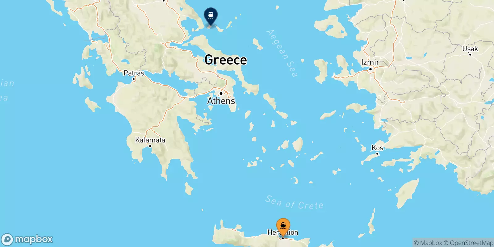 Ferries from Crete to the Sporades Islands