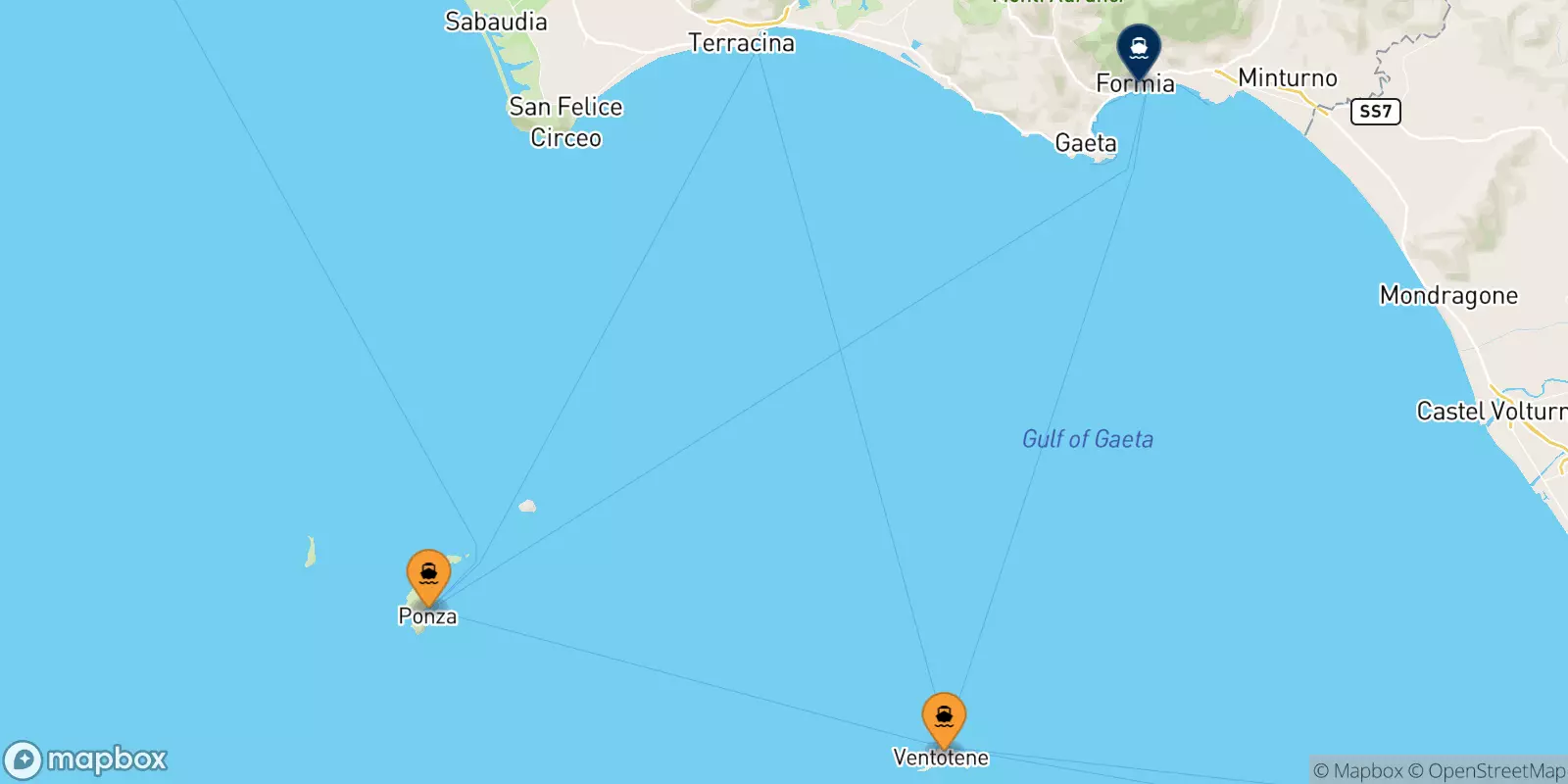 Ferries from Italy to Formia