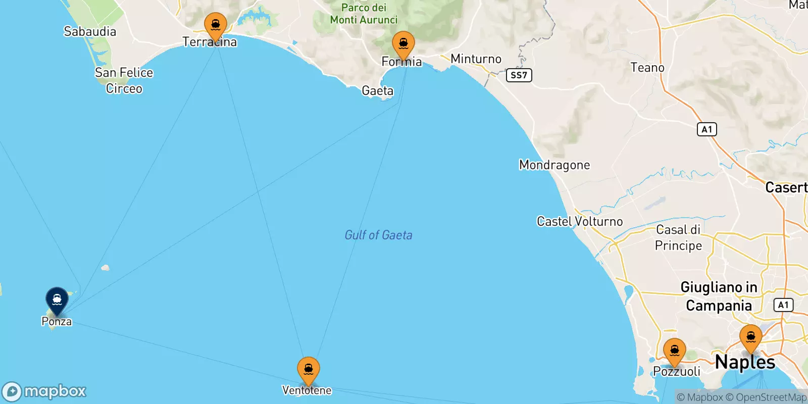 Ferries to Ponza