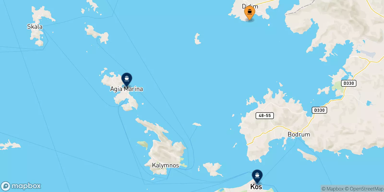 Ferries from Didim to the Dodecanese Islands