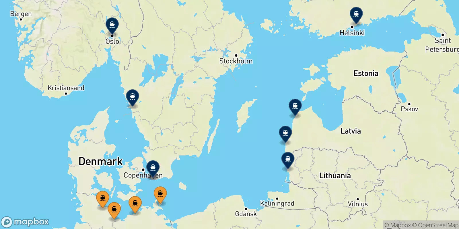 Ferries from Germany