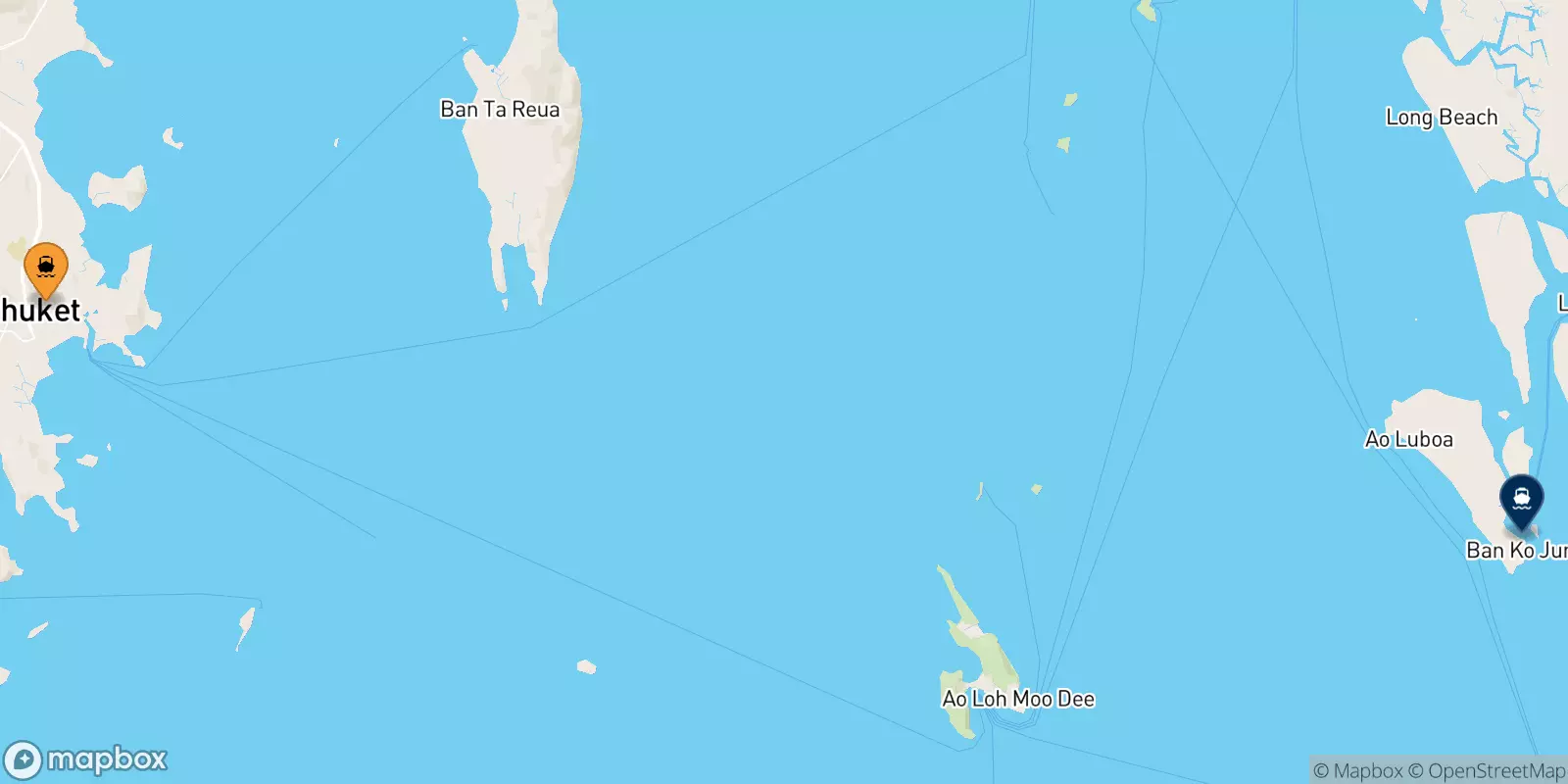 Ferries from Phuket Island to Koh Jum