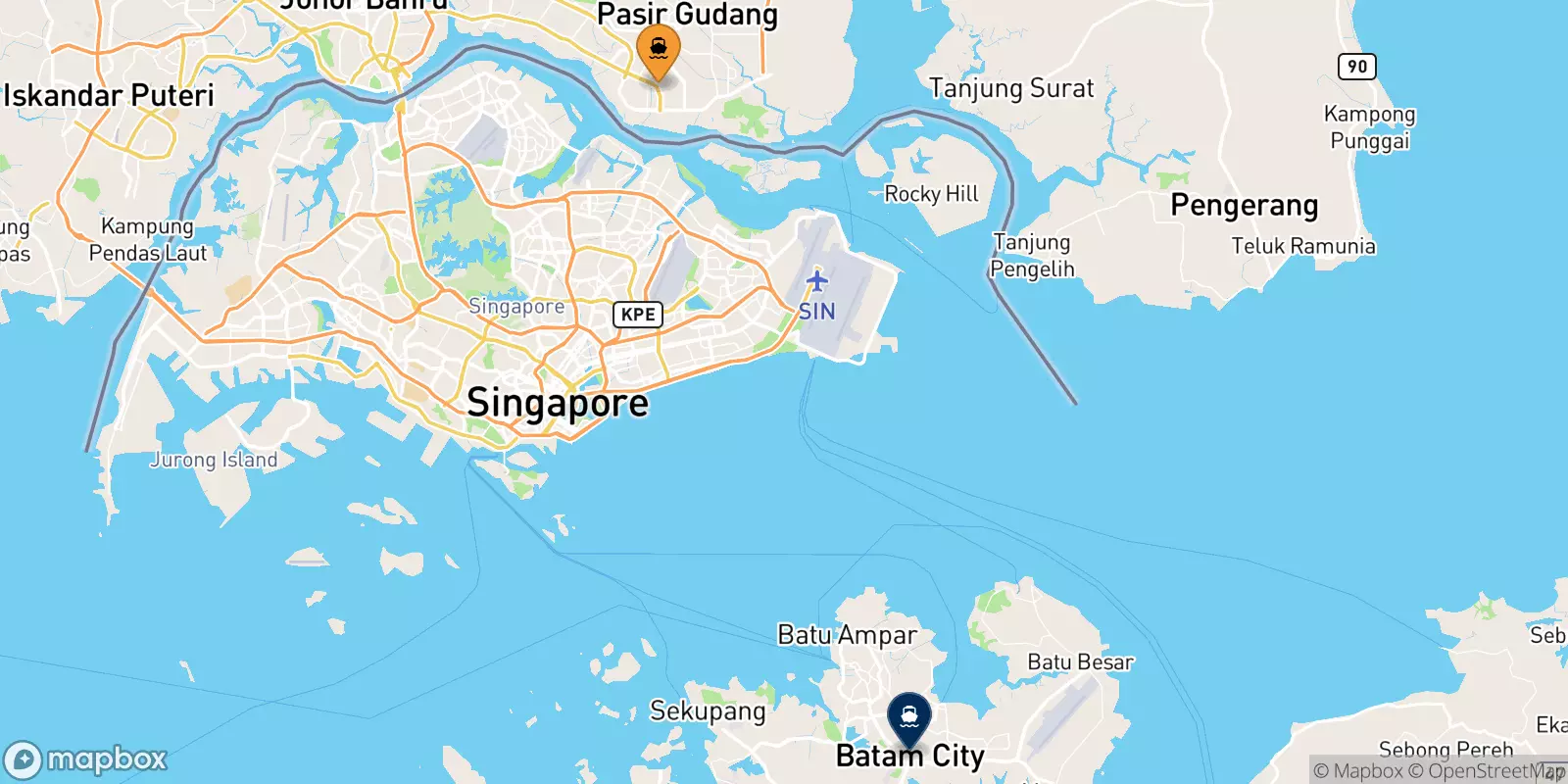 Ferries from Malaysia to Batam