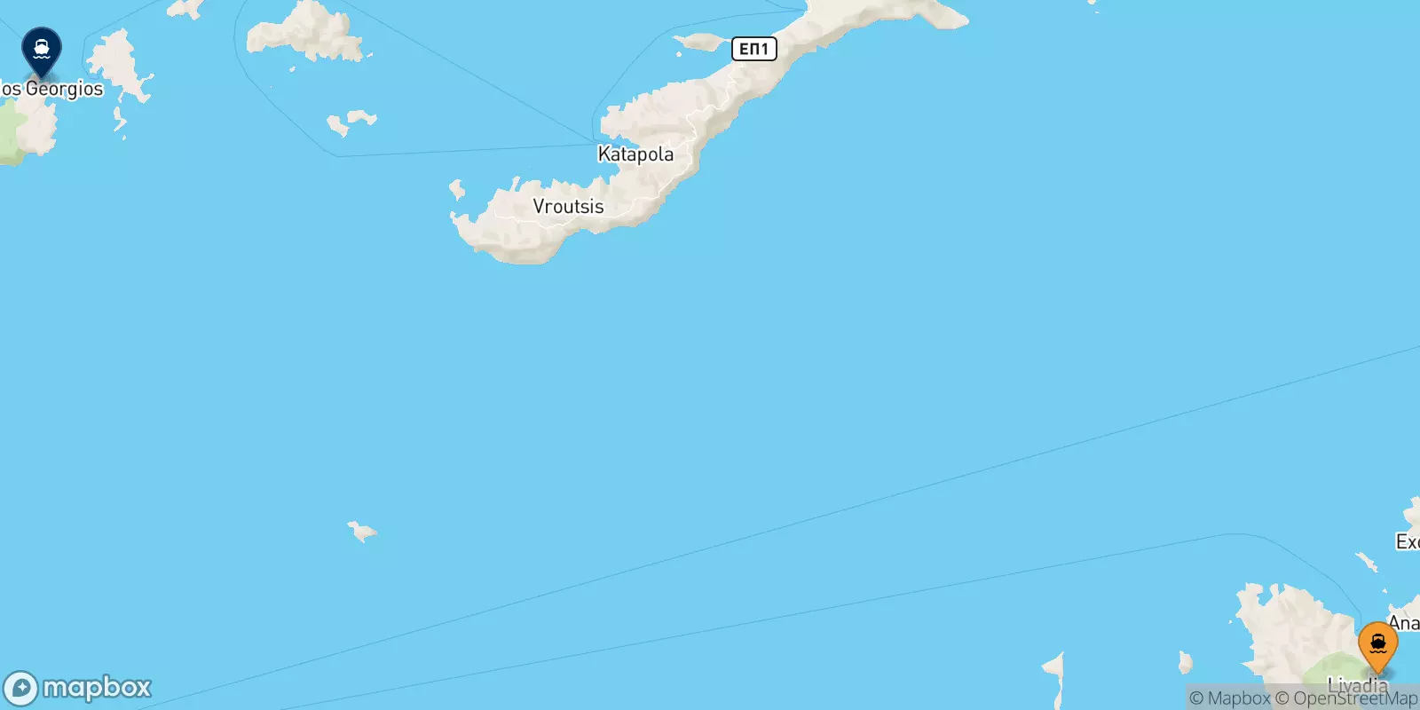 Ferries from the Dodecanese Islands to Iraklia