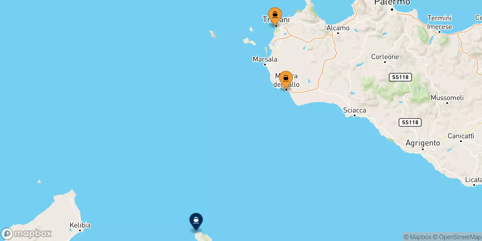 Ferries to Pantelleria Island