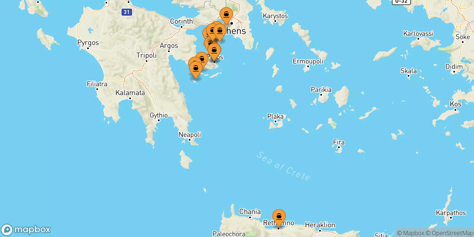 Ferries to the Saronic Islands