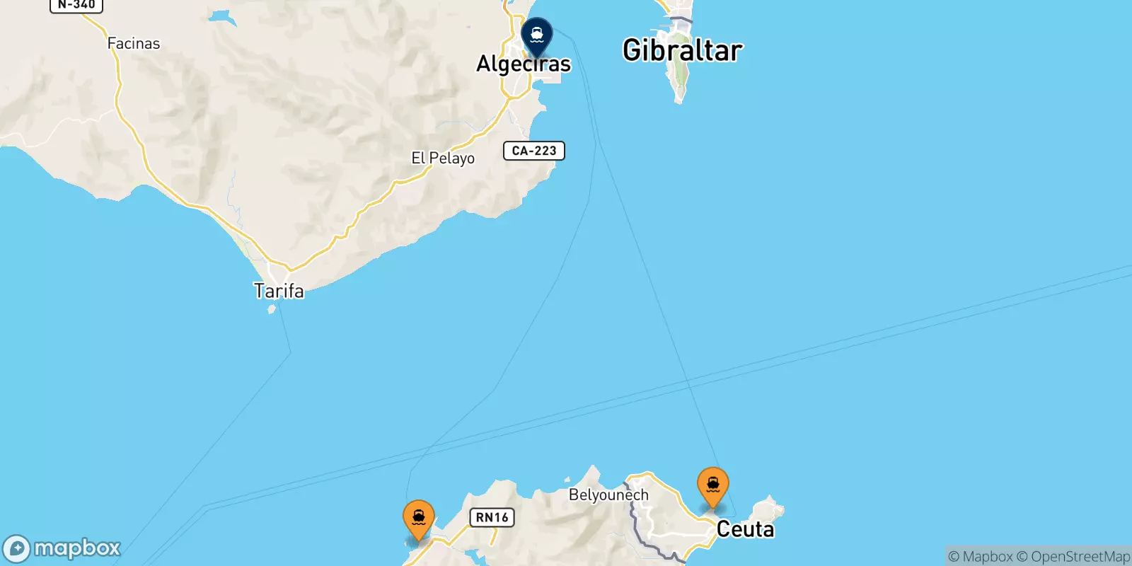 Ferries to Algeciras