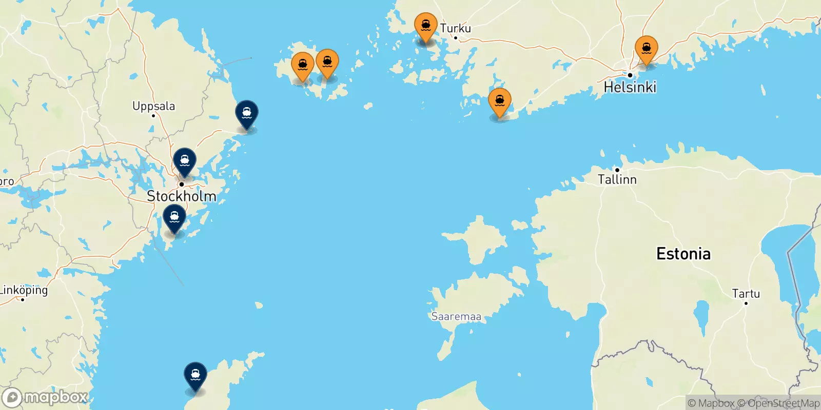 Ferries from Finland to Sweden